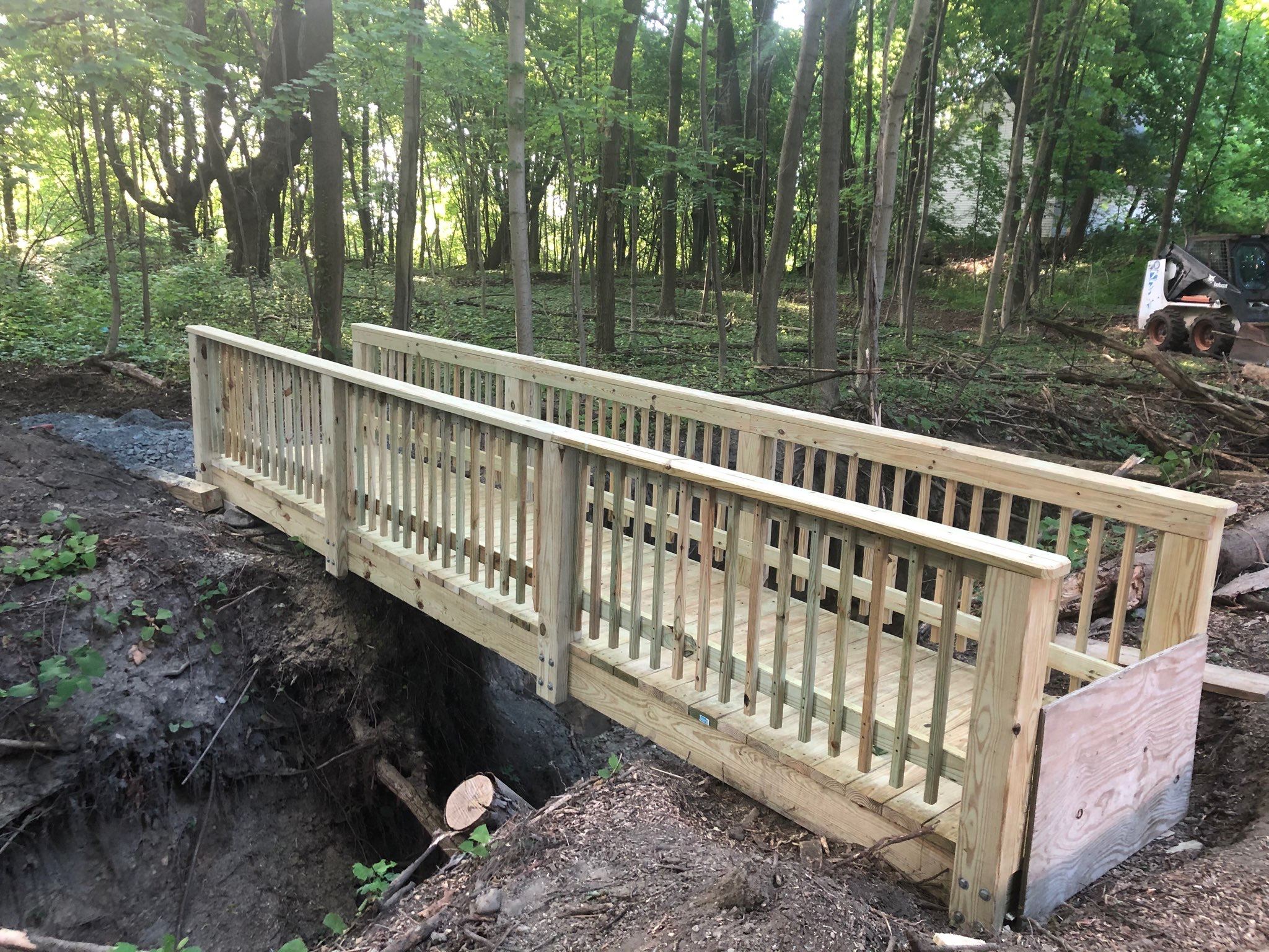 Wooden Bridge Over Marlboro Nature Trail