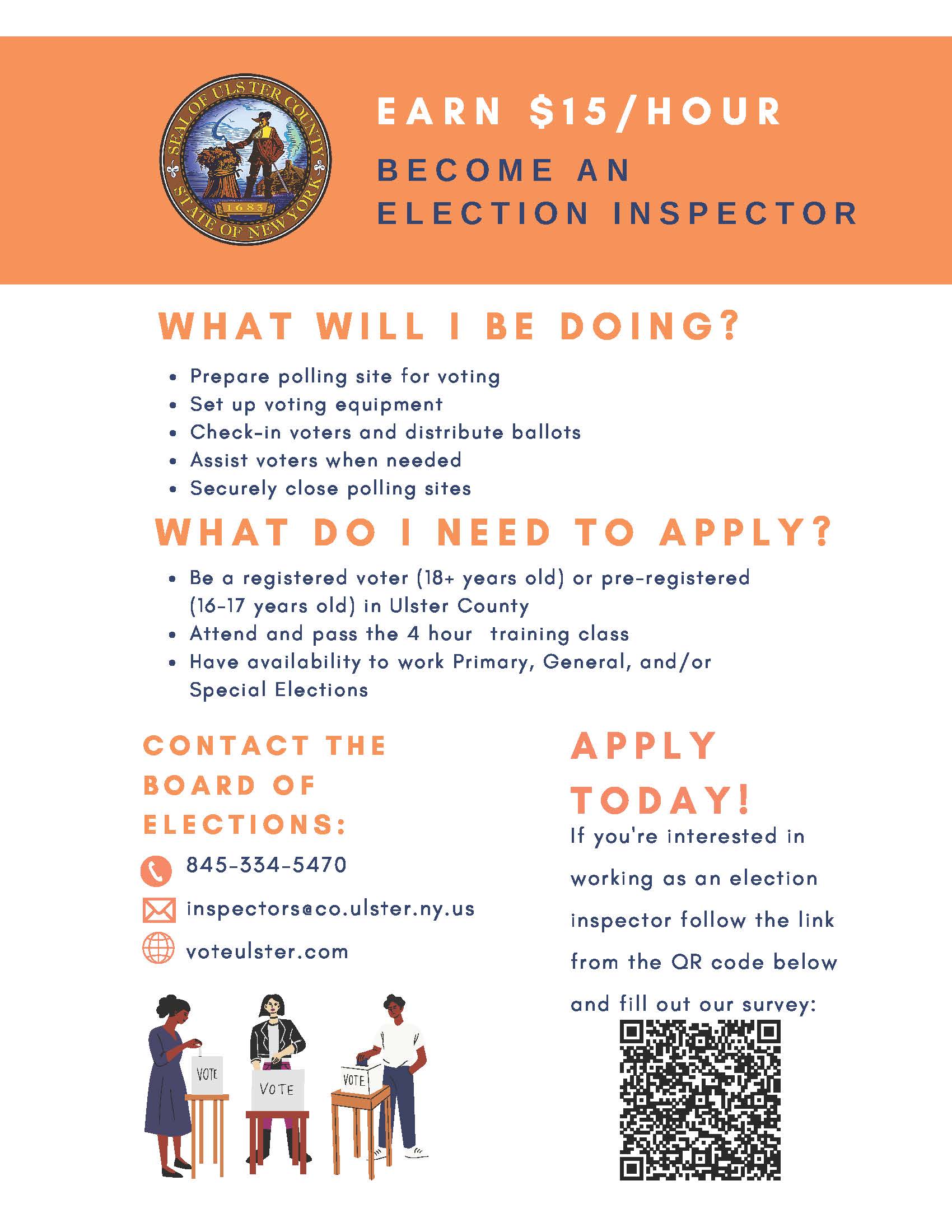 Inspector Recruitment Poster Letter Size Color